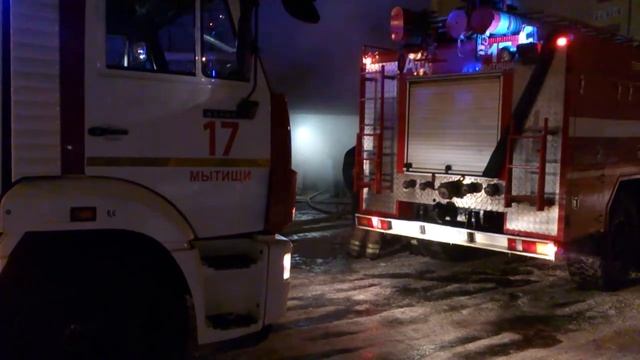 Пожар в подземном гаражном кооперативе города Мытищи смотреть онлайн