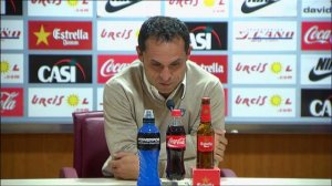 Rueda de Prensa de Sergi Barjuan tras el UD Almería (2-1) Recreativo de Huelva - HD