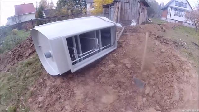 Установка септика Тверь 0 75 П и дренажного колодца в Тверской области смотреть онлайн