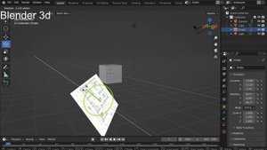 Как добавить чертёж в Blender 3d