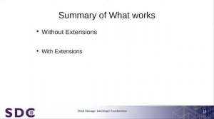 SDC 2018 - SMB3 POSIX Protocol Extensions: Summary and Current Implementation Status