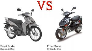 Honda Wave 110 R vs Adly Silver Fox 100 Test specification comparison