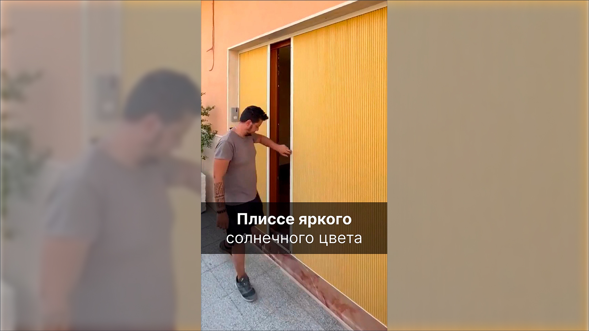 Шторы плиссе на портальной двери #раздвижныеперегородки