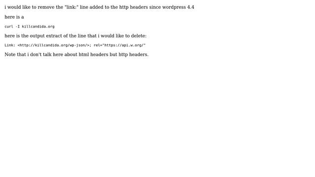 Wordpress: How to remove rest api link: in http headers? смотреть онлайн