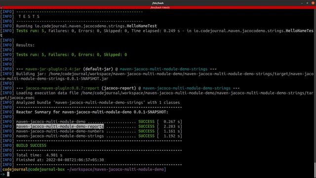 25g-Code Coverage - JaCoCo Maven Plugin | Goal-Report-Aggregate | Maven for Beginners | Code Journa смотреть онлайн