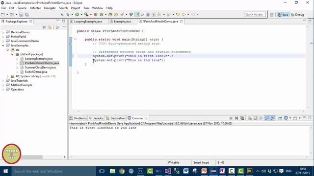 Java Tutorial In Urdu/Hindi - Difference between Print And Println Statements смотреть онлайн