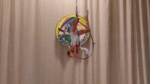 воздушная гимнастика на кольце Екатерина М.