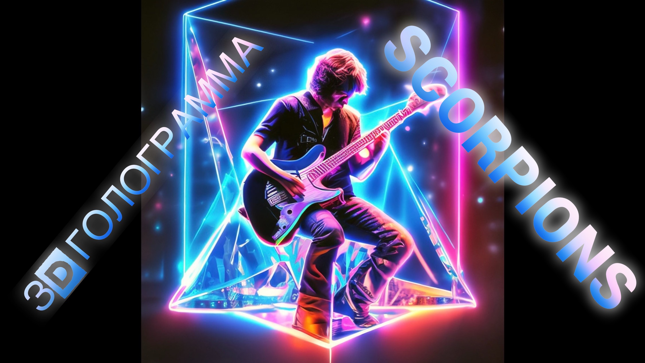 3D голограмма клип на музыку Scorpions #hologram #голограмма #3dhologram