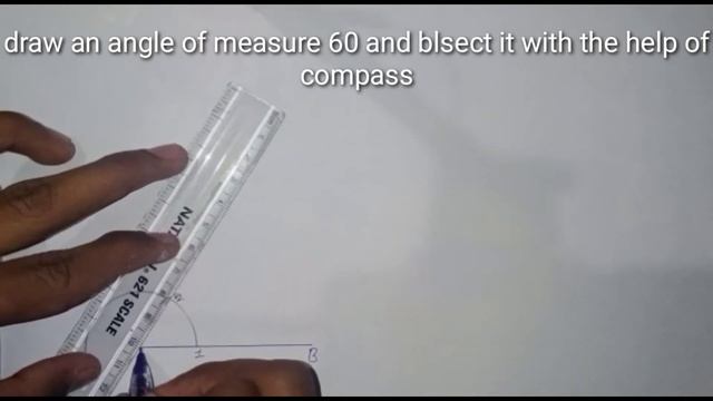 draw an angle of measure 60 and bisect it with the help of compass смотреть онлайн