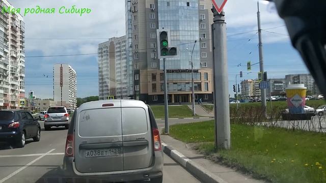 Немного по Новокузнецку на машине. Город становится всё красивее и красивее. смотреть онлайн