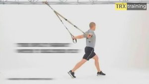 Выпады вперёд с тренировкой дельт на TRX - (3 вида упражнения)