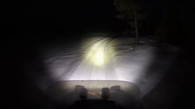 Lynx 5900. Ночные передвижения на снегоходе смотреть онлайн