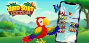 Игра  Bird Sort Puzzle - оригинальная головоломка.