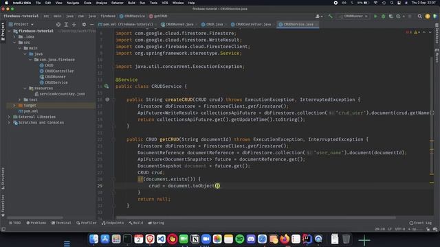 Spring Boot Firebase CRUD Application 4 - Implementing Firebase Services in Springboot