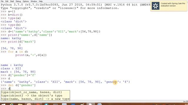 CBSE  - Class 12 Python – Ch 2 – Dictionary in Python – Sumitha Arora – Lec 3 – Tam - Sasikala