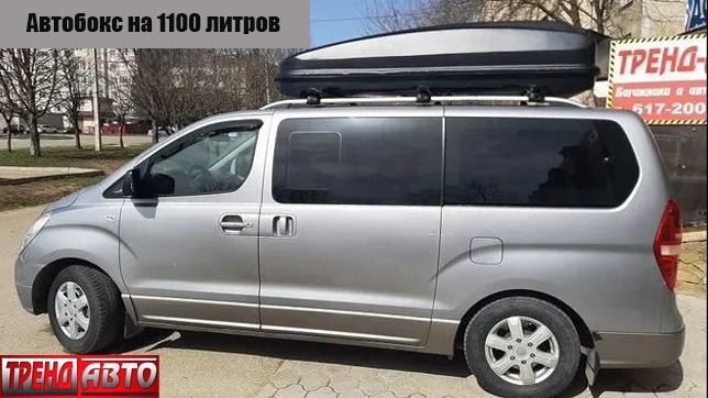 Автобокс на крышу автомобиля VetlaN Titan, 1100 литров