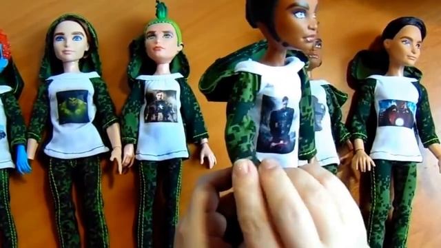 Костюмы милитари с Локки,Тором и Халком для Монстер хай смотреть онлайн