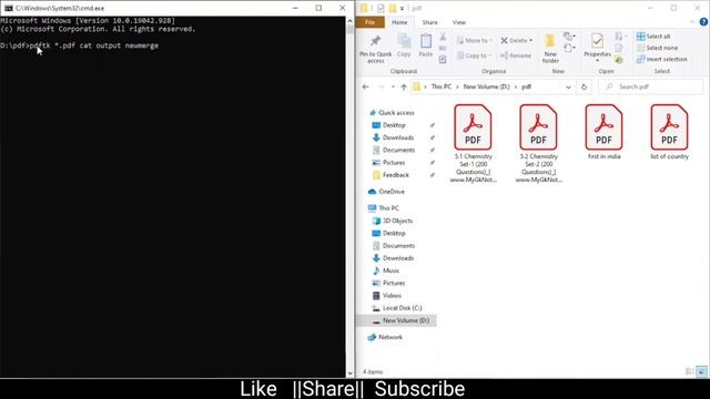 How to merge thousands of PDF using CMD. смотреть онлайн