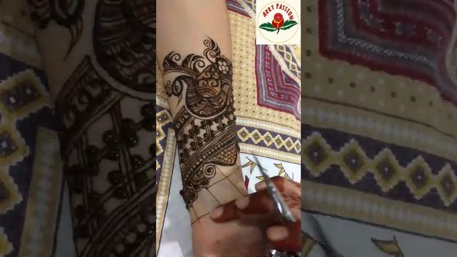 Lotus mehendi designs for front hand