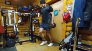 Как тренировать ноги когда есть только штанга,гантели или гиря?/Программа тренировок/ноги, трапеции