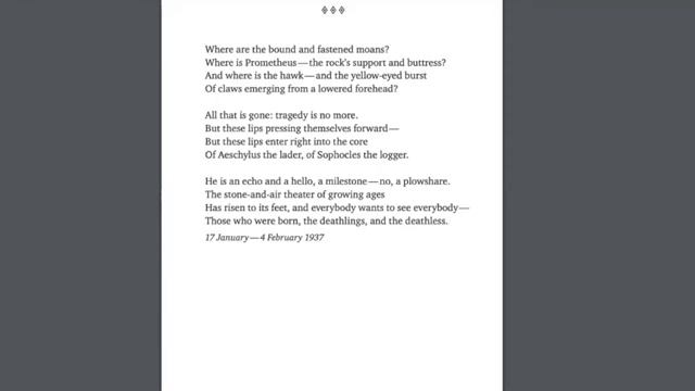 A Reading of Osip Mandelstam in English, with Ilya Bernstein смотреть онлайн