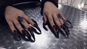 ? CAT eye long NAILS ? Evening session