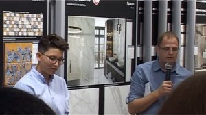 Укладка плитки, макси-формат.  Мастер-класс. Керама Марацци, Рязань.
