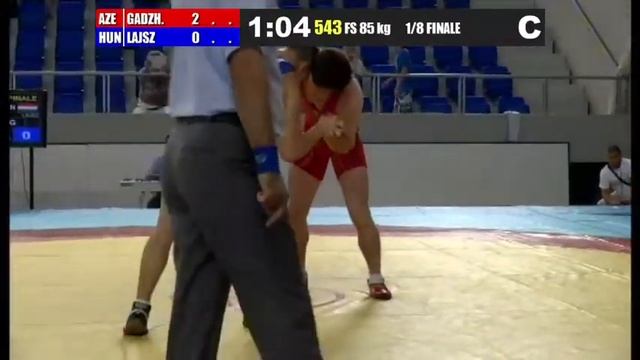 85 кг Нурмагомед Гаджиев (Азербайджан) — Доминик Лашц (Венгрия) смотреть онлайн