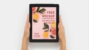 Photoshop CS6 Free Download – 12.9 inch iPad Mockup