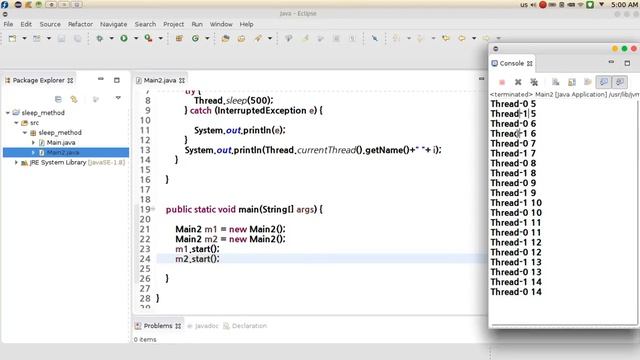 120 Java advanced Multithreading Sleep method دالة السبات смотреть онлайн