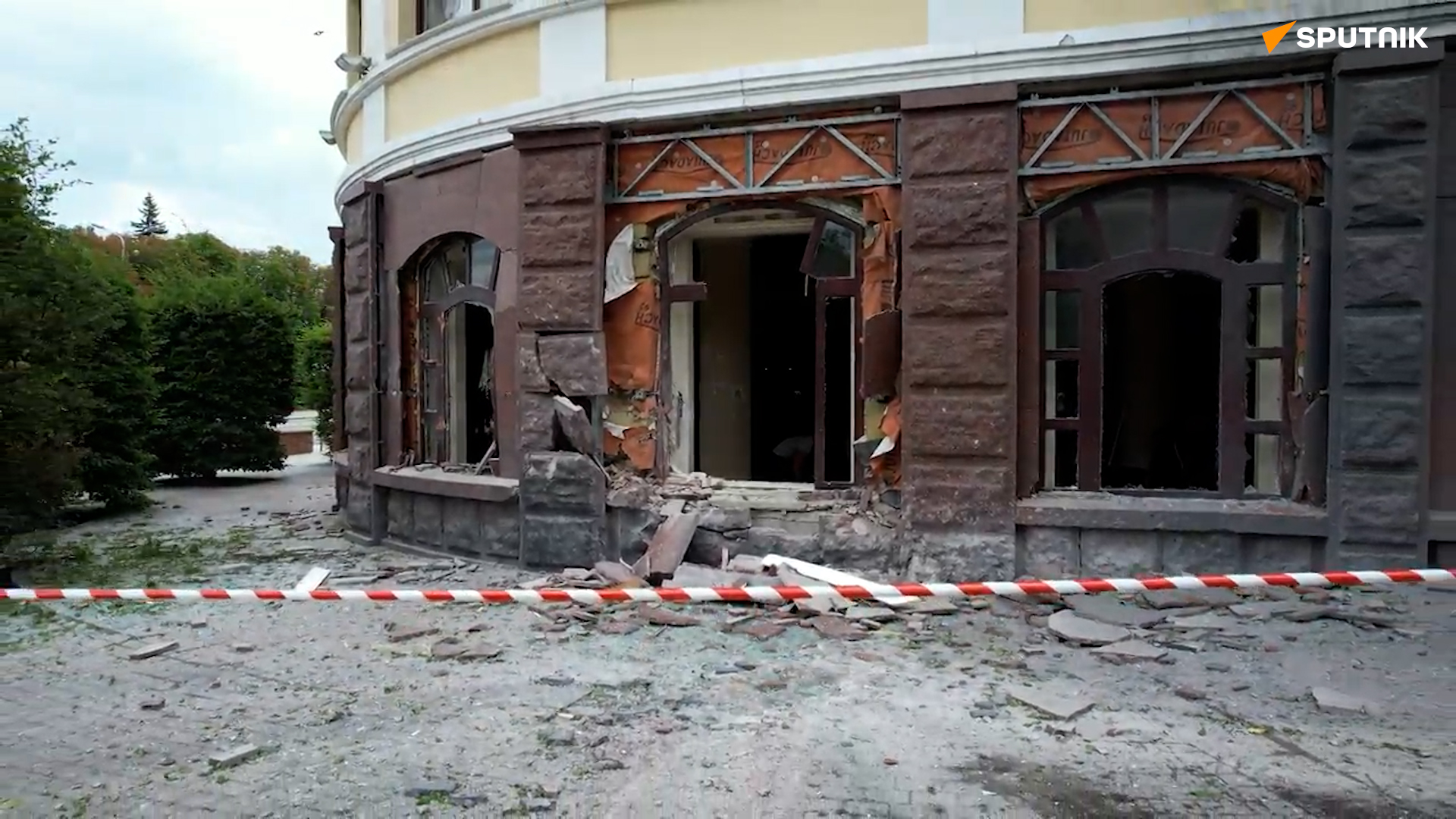 Hậu quả của vụ pháo kích vào khách sạn ở Donetsk