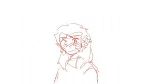 macaque cant hide his eye // lego monkie kid animation(sketch)