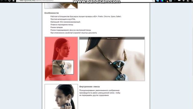 Cloud Zoom - лупа для картинок, демонстрация работы скрипта смотреть онлайн