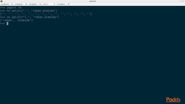 Hands-On Python Regular Expressions: String Split and Substitute Using Regexes|packtpub.com