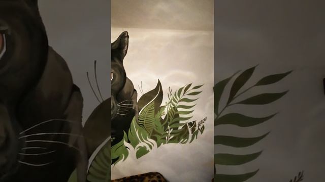 Пантера.... Рисунок на стене.... смотреть онлайн