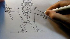 Drawing grunkle Stan... from Gravity Falls / Рисуем дядю Стэна из Гравити Фолз