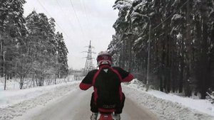 Russian Motorcycle Winter 2011 - Honda XR 650R