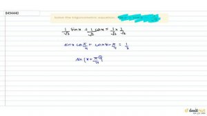 Solve the trigonometric equation : `sin x + cos x = 1/sqrt(2)`