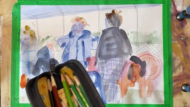 Путешествуй и Рисуй/ Калязин/ Картинки по фото из поездки #travelvlog #рисунок #drawings #художник смотреть онлайн
