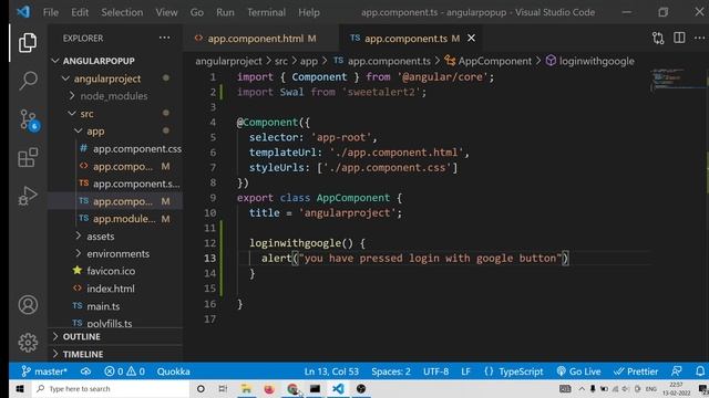 Angular 13 Project to Display Google & Facebook Social Login Buttons in Browser Using TypeScript смотреть онлайн