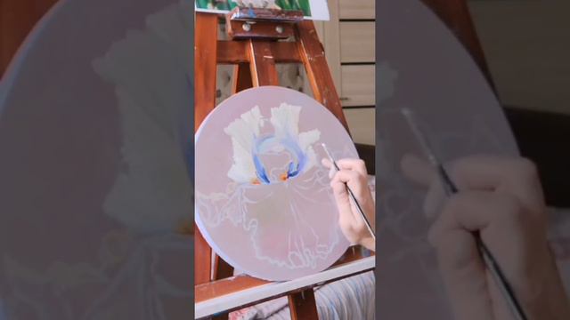 Процесс работы Холст масло Ирис смотреть онлайн