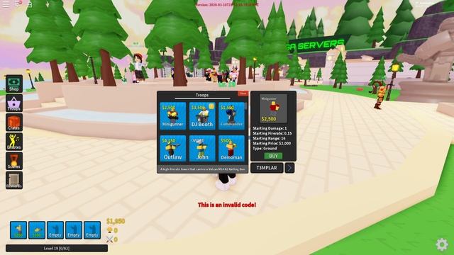ALL *NEW* SECRET OP WORKING CODES! ?TOY SKINS CRATE UPDATE? Roblox Tower Defense Simulator смотреть онлайн