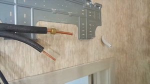 Установка кондиционера.  Второй этап