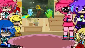 POPPY PLAYTIME reacts to..ALL CHAPTER DEATHS . poppy playtime . #react (lazy shit)