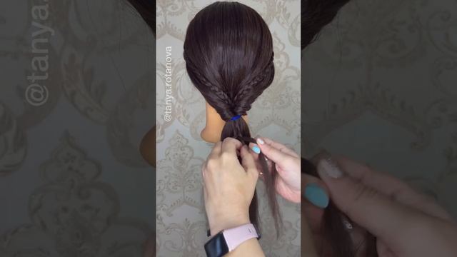 КРАСИВАЯ ПРИЧЕСКА ? НА СРЕДНИЕ И ДЛИННЫЕ ВОЛОСЫ | ПРИЧЕСКА НА КАЖДЫЙ ДЕНЬ смотреть онлайн