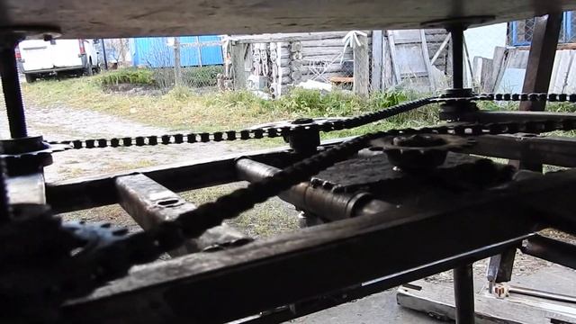 Система синхронного изменения высоты подъёма стола циркулярной пилы(шипорезки) из хлама