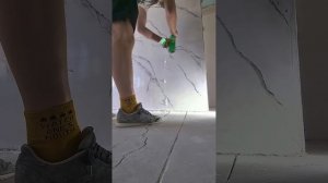 Как снять воск со стены,венецианская штукатурка,плохой дешёвый воск.