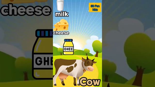 Cow | Cow gives us| #learningvideos