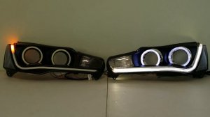 2010-2013 Mitsubishi Lancer Headlight with Custom Led Sequential