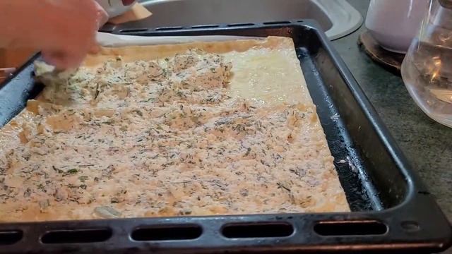 Лаваш с творогом и зеленью. смотреть онлайн